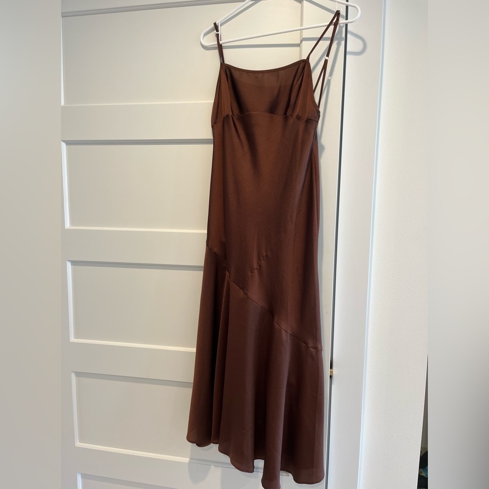 Free People Intimate Brown Midi Dress Xs